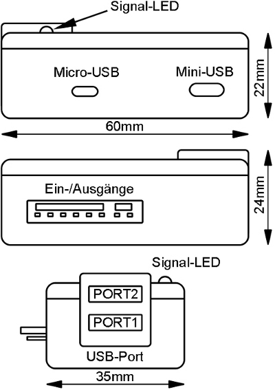 Aufbau der MicroGuard-USB Modul Fernbedienung fï¿½r Standheizung