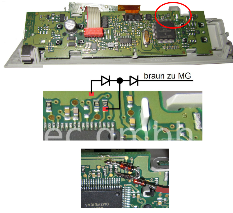 Anschlüsse Steuermodul Standheizungen Multivan V1