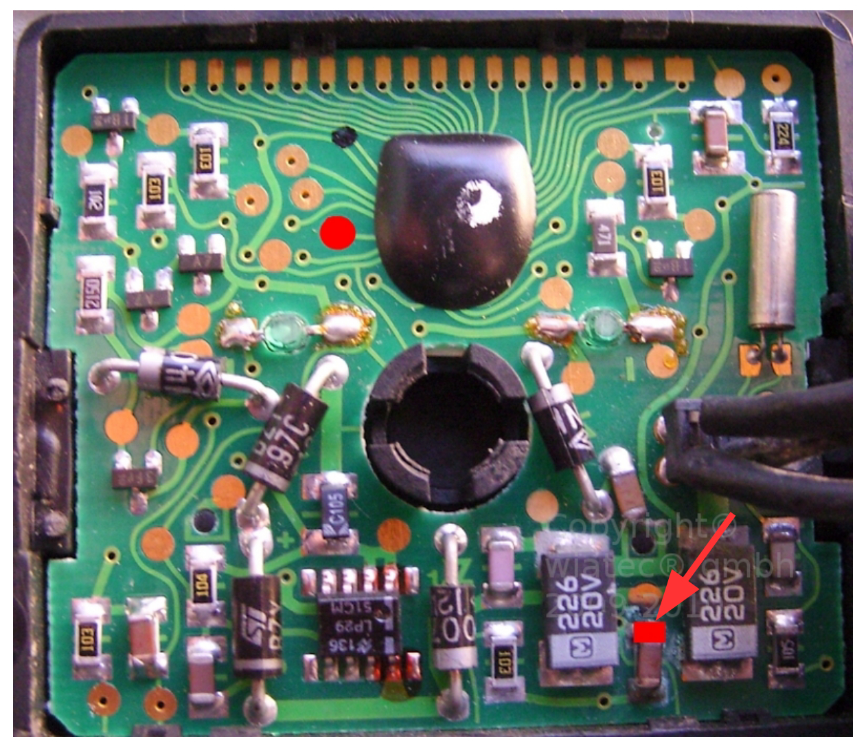 Anschlüsse Steuermodul Standheizungen mit Vorwahluhr 1530, Variante 3