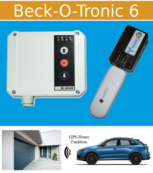 Handy Fernbedienung (LTE) für Garagentor Einfahrtstor für Beck-O-Tronic 6