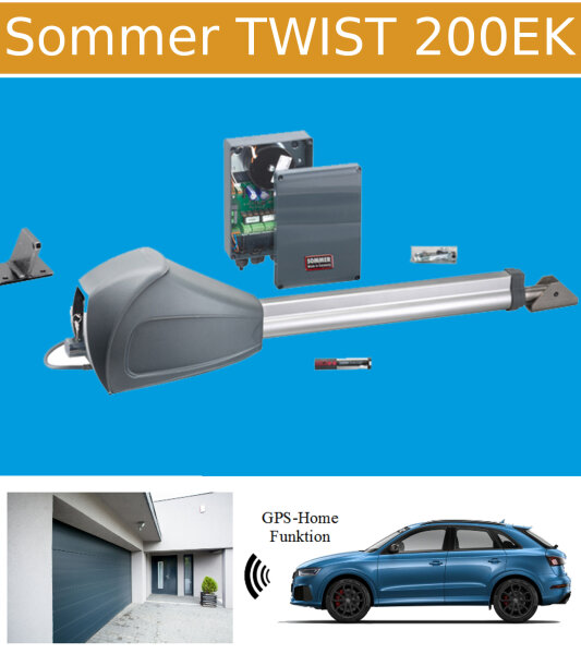 Handy Fernbedienung (LTE) für Garagentor, Sommer Twist 200EK, 150 Teilnehmer