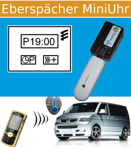 Handy Fernbedienung (GSM/UMTS) für Standheizung Eberspächer Mini-Uhr (altes Modell)