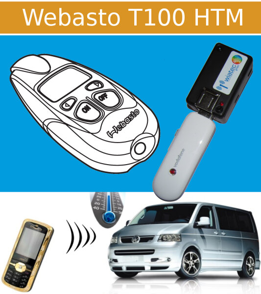Handy Fernbedienung (GSM/UMTS) für Standheizung Webasto T100 (HTM)