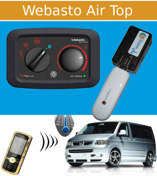 Handy Fernbedienung (GSM/UMTS) für Standheizung Webasto Air Top MC04 MC05