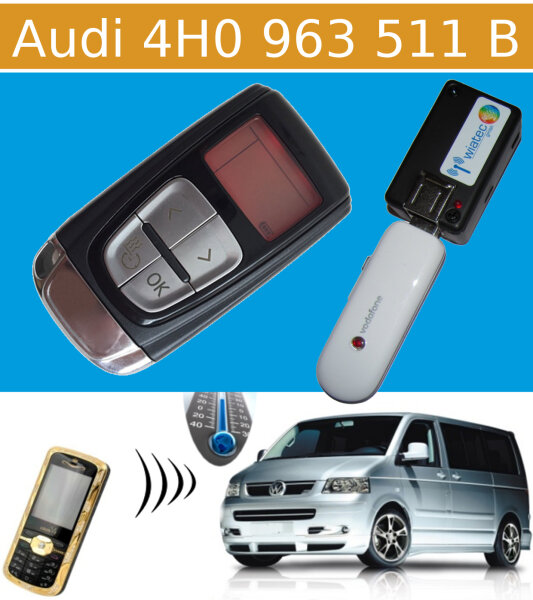 Handy Fernbedienung (GSM/UMTS) für Standheizung mit Funk-FB Audi 4H0 963 511