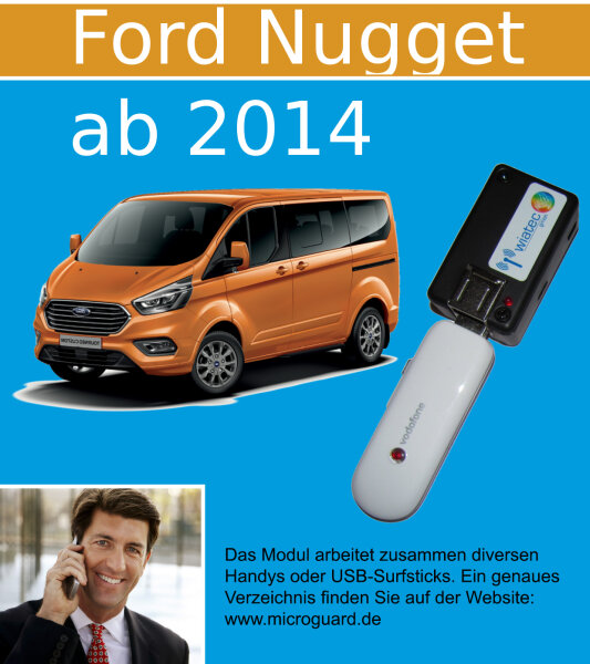 Handy Fernbedienung (GSM/UMTS) für Standheizung Ford Nugget Westfalia (ab 2014)