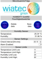 Handy IoT Feuchtigkeits- und Temperaturwächter